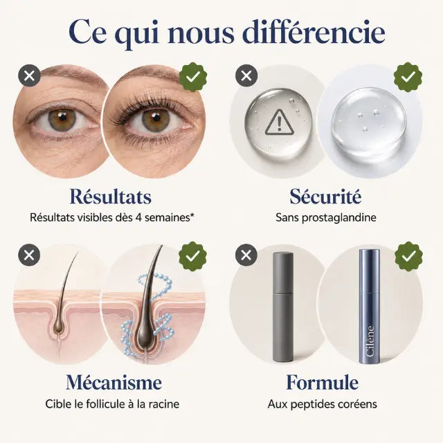 Cilène™ | Mascara-sérum coréen pour cils qui s'affinent